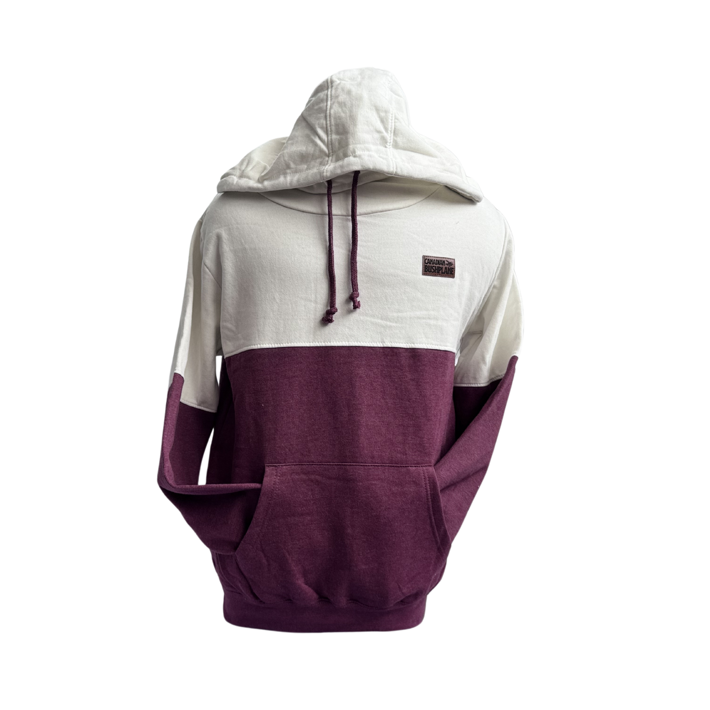 Leather Patch Ladies High Neck Hoodie