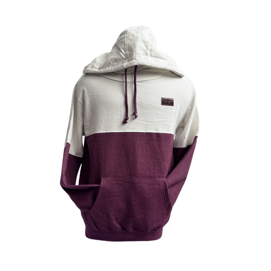 Leather Patch Ladies High Neck Hoodie