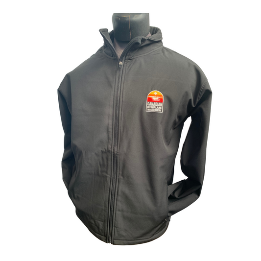 3 Colour Stripe Badge Soft Shell Jacket