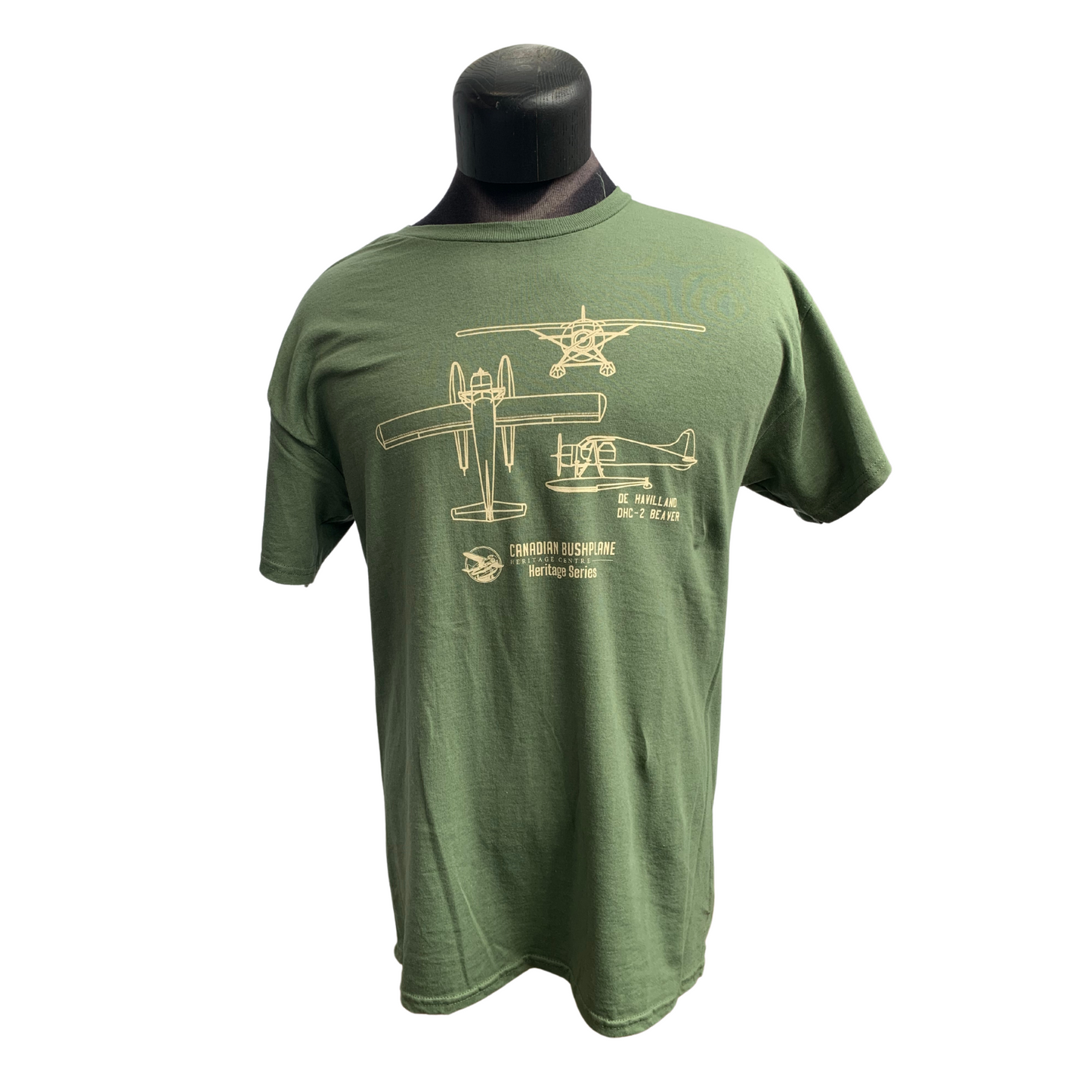 Bushplane Heritage Series DHC-2 Beaver Blueprints T-shirt