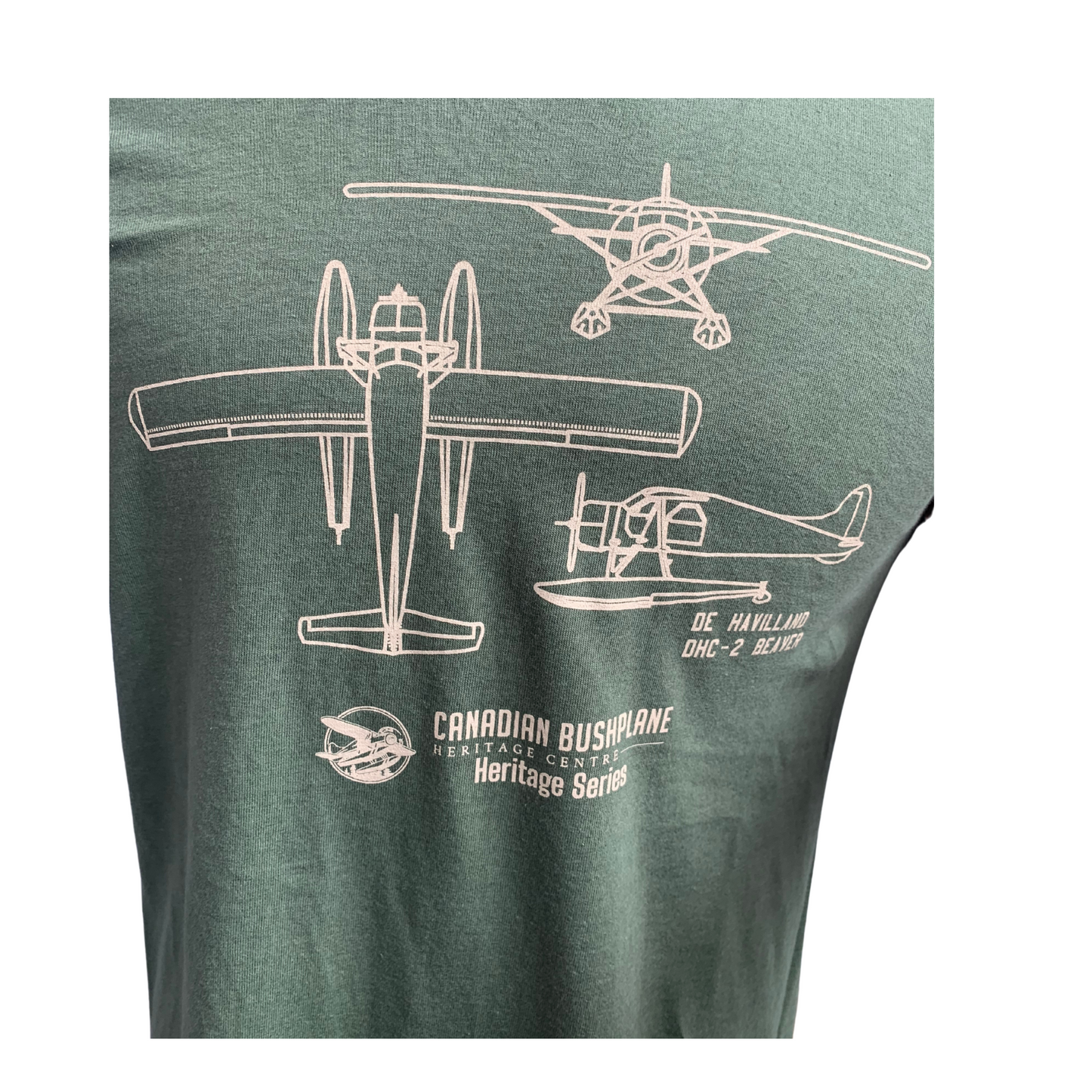 Bushplane Heritage Series DHC-2 Beaver Blueprints T-shirt