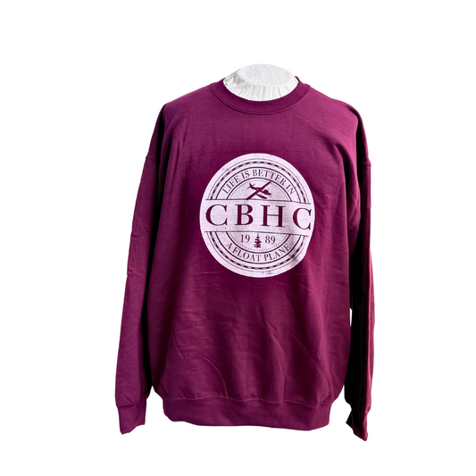 Life is Better in a Float Plane Sweatshirt Maroon
