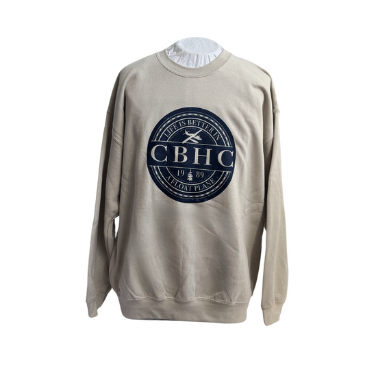 Life is Better in a Float Plane Sweatshirt Sand