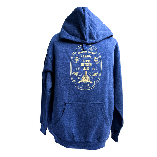 Life In The Air Hoodie Heather Royal Blue