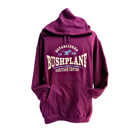 Pathway Float Plane Hooded Sweatshirt Maroon
