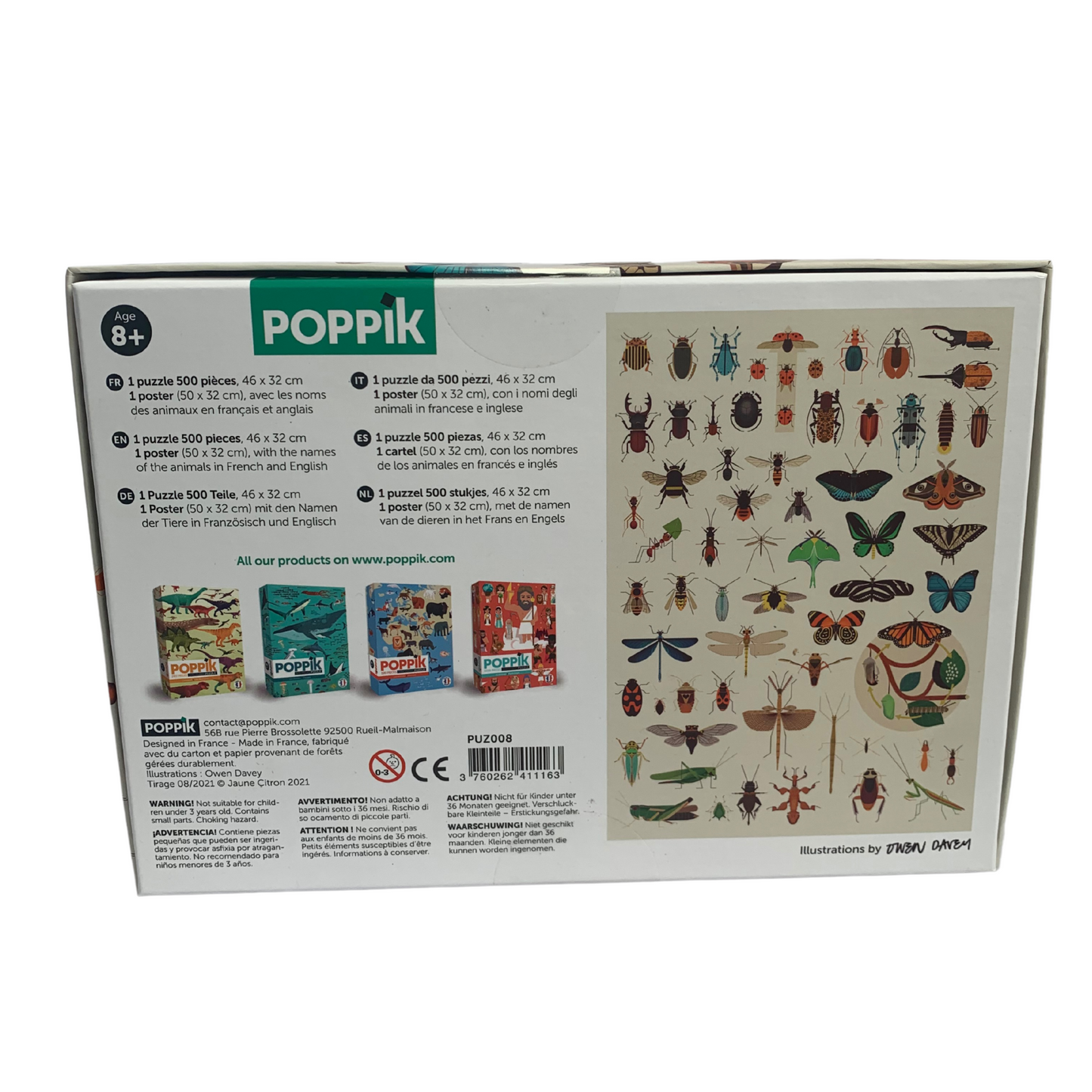Poppik Discovery Insects Puzzle - Entomica