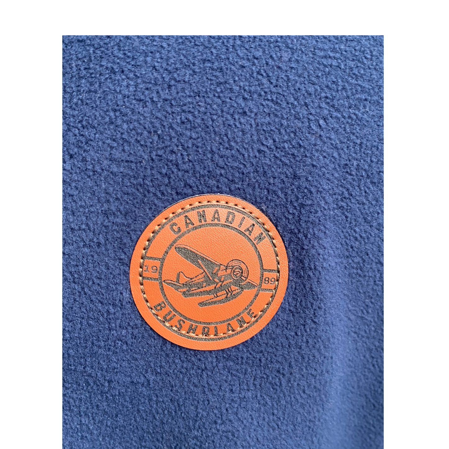 Stamp Badge Two Tone Quarter Zip Sweatshirt