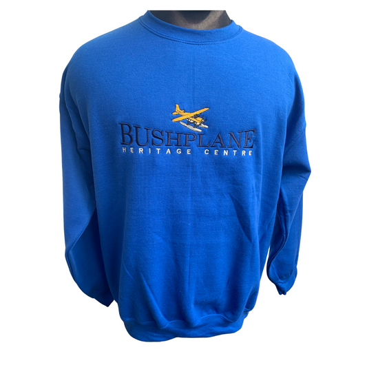 Bushplane Heritage Centre Embroidered Bridge Text Floatplane Sweatshirt