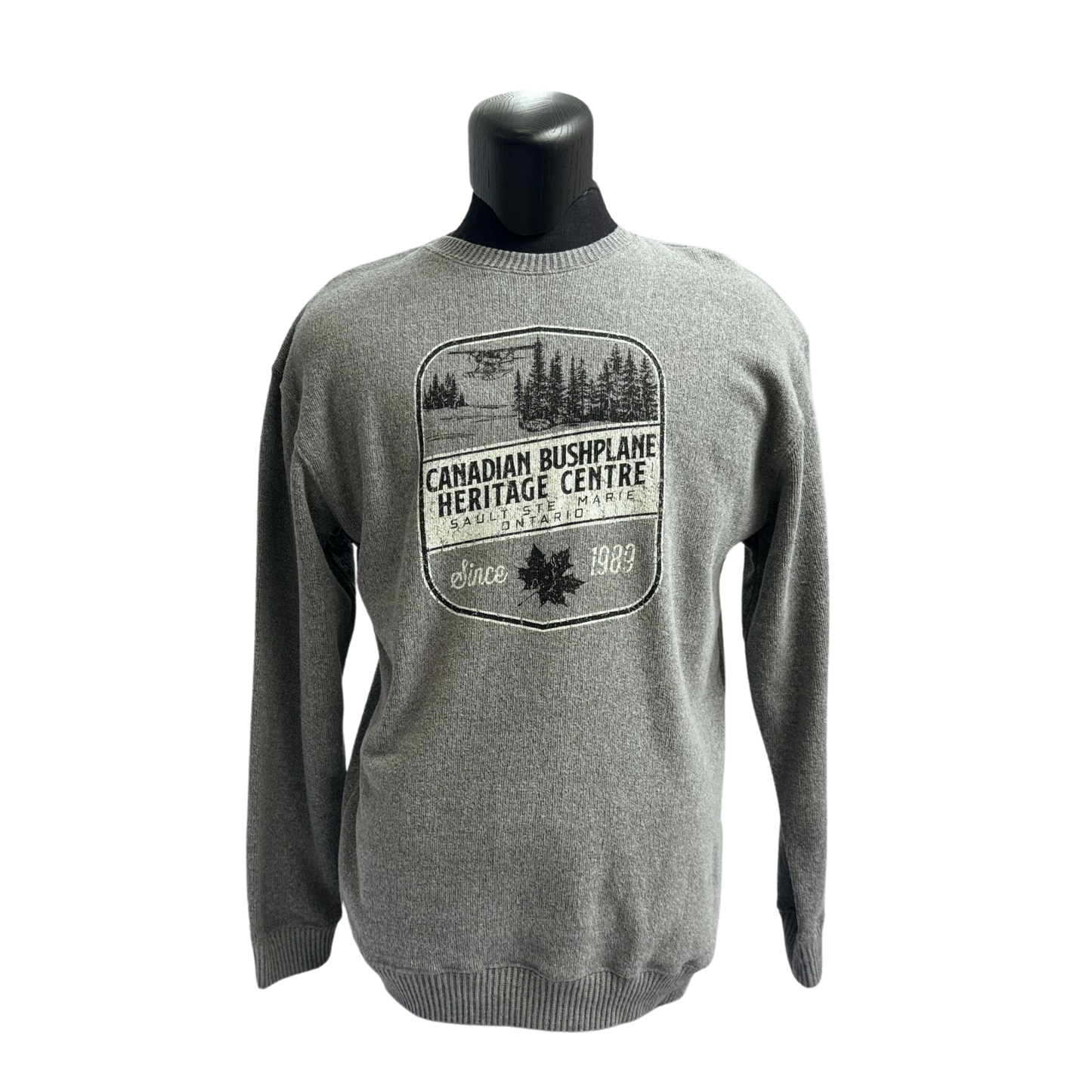 Double Pointed Shield Crewneck Grey