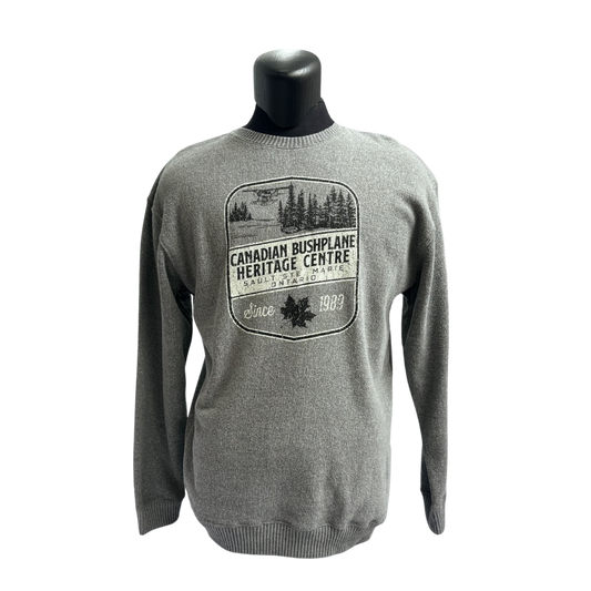 Double Pointed Shield Crewneck Grey