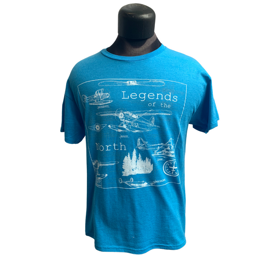 Legends of The North T-Shirt Aqua Blue