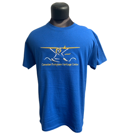 CBHC Embroidered Plane T-shirt Royal Blue
