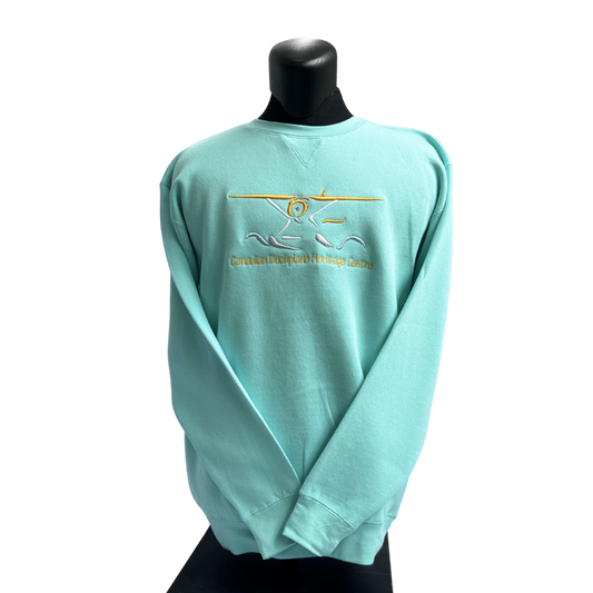 Embroidered Plane Sweatshirt Mint