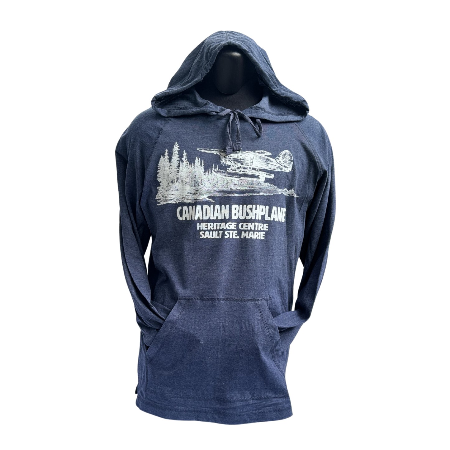 Plane Taking Off Hoodie Blue