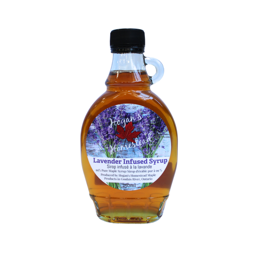 Maple Syrup Lavender Infused 250ml Glass Bottle