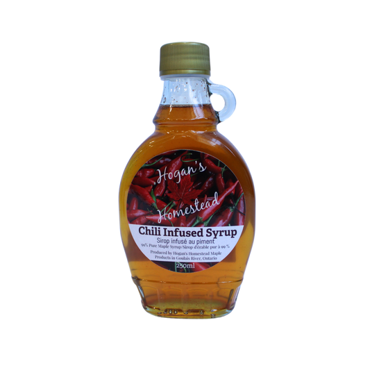 Maple Syrup Chilli Infused 250ml Glass Bottle