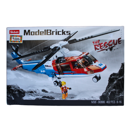 Sluban Rescue Helicopter Bricks