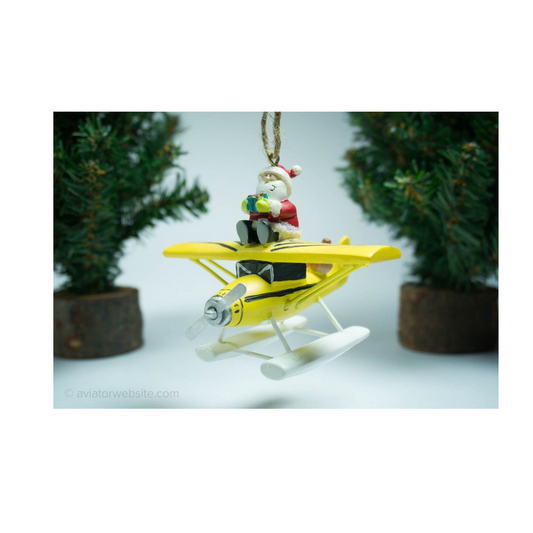 Yellow Bushplane Ornament