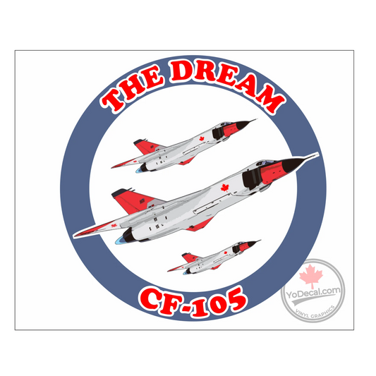 The Dream CF-105 Decal