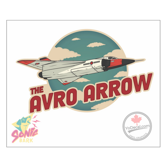 Avro Arrow CF-105 Retro Comic Decal