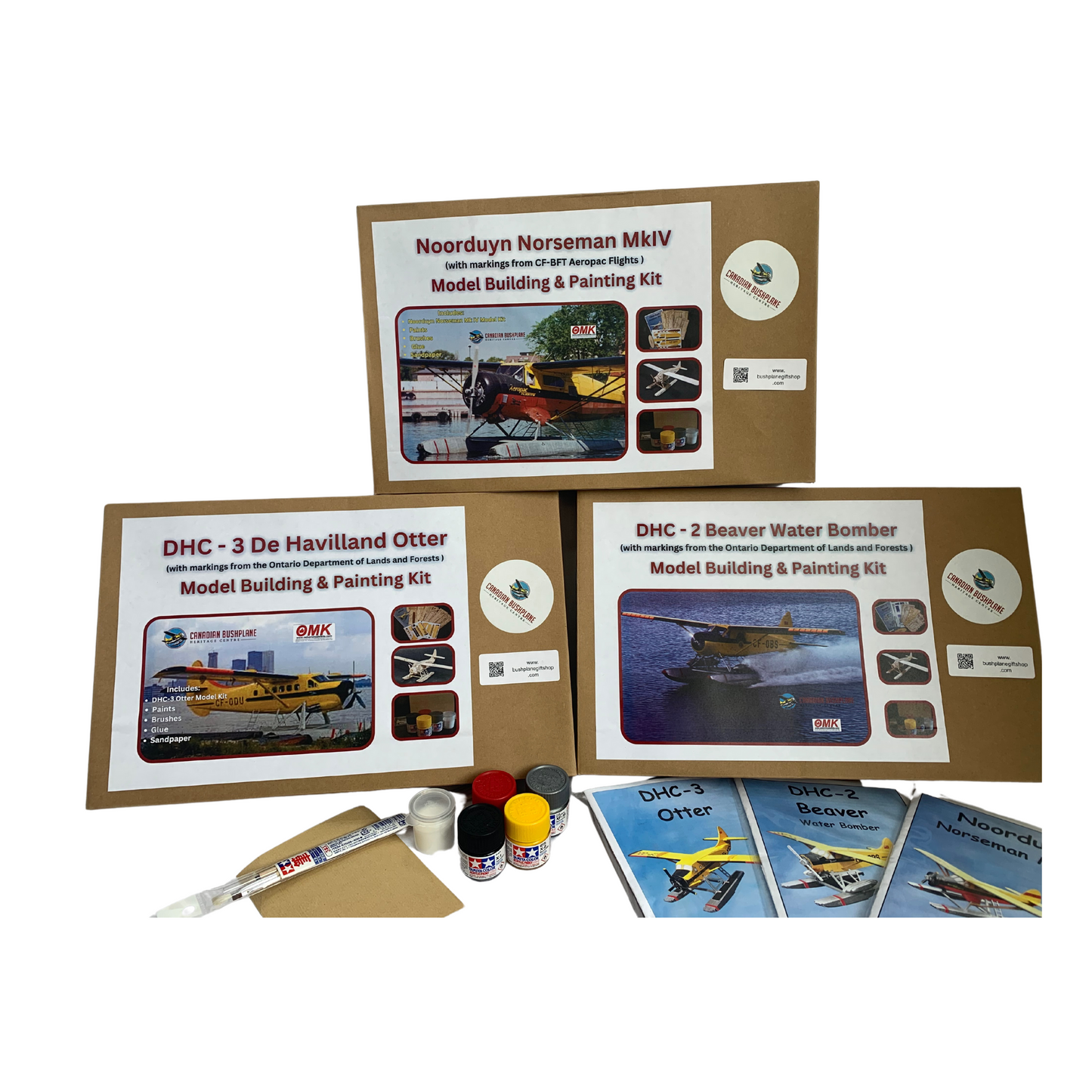 Wooden DF-BFT Aeropac Noorduyn Norseman  Model Making & Painting Kit