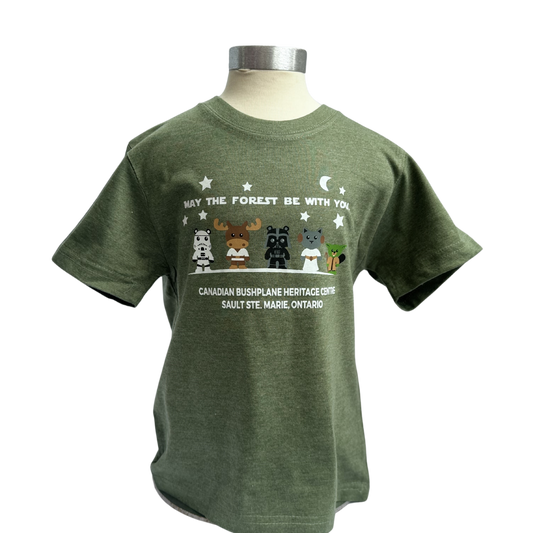 May The Forest Be with You Child T-Shirt Green