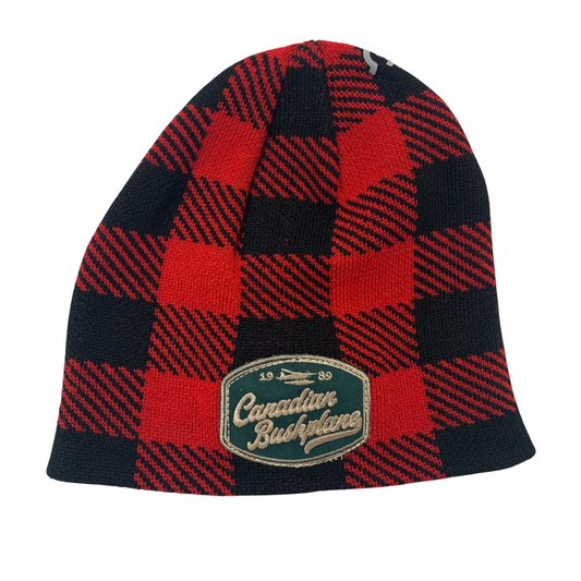 CBHC Oval Patch on Adult Toque Buffalo Check