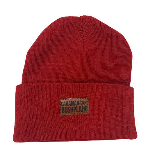 CBHC Leather Patch on Adult Toque Red