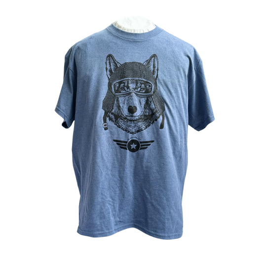 Wolf Pilot Blue Heather T-Shirt