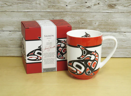 Jamie Sterritt "Salmon" Porcelain Mug