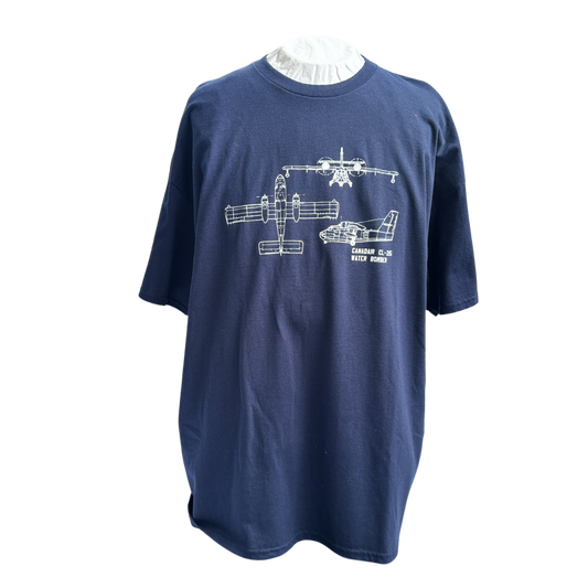 CL-215 Water Bomber Blueprint T-Shirt