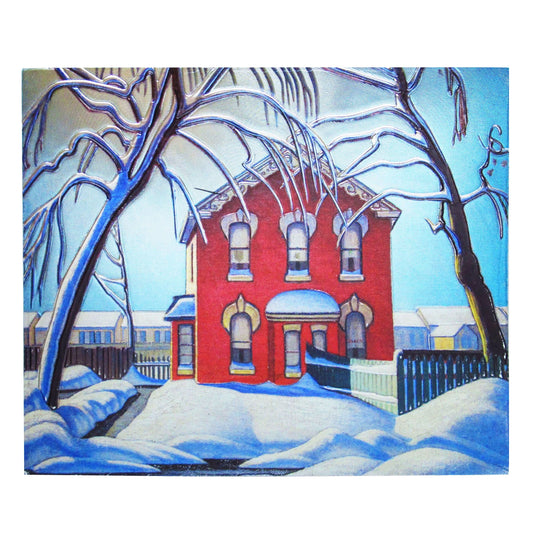 Lawren Harris "Red House In Winter" Metallic Magnet