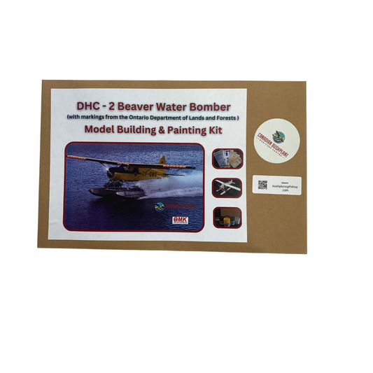 Wooden DHC-2 CF-OBS Beaver Water Bomber Model Making & Painting Kit