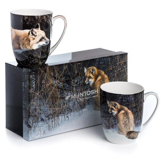 Robert Bateman Foxes 2 Mug Set